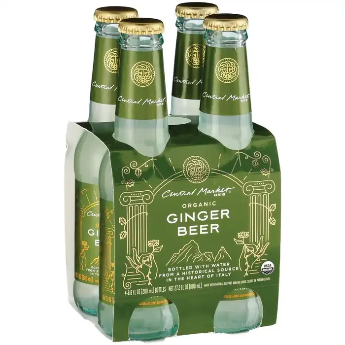 Central Market Organic Ginger Beer 6.8 oz Bottles