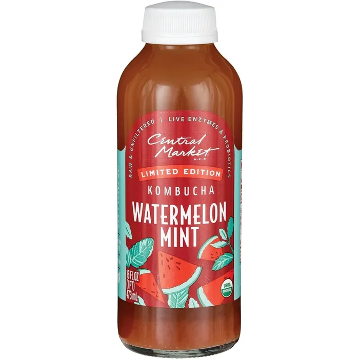 Central Market Organic Kombucha – Watermelon Mint
