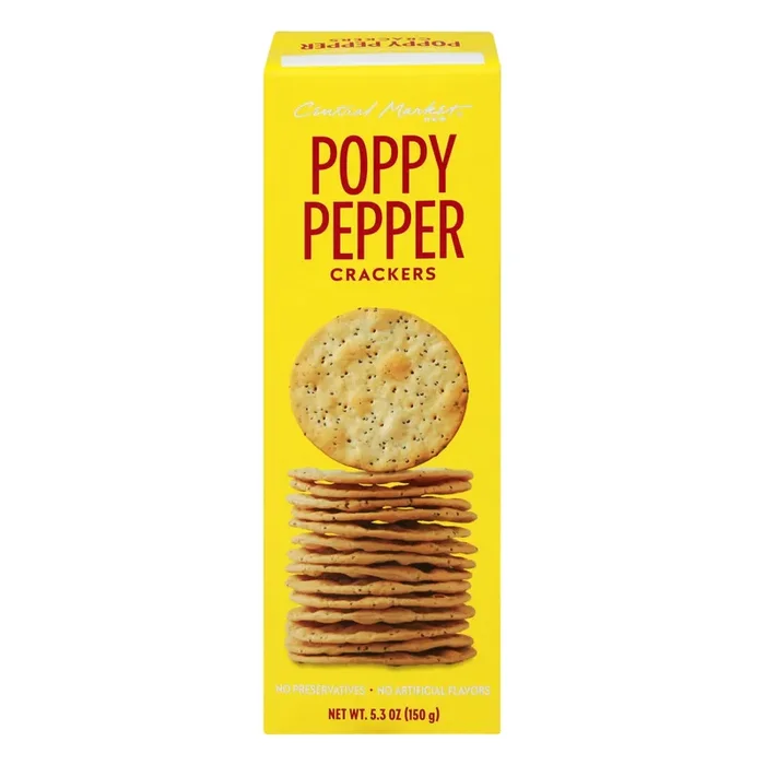 Central Market Poppy Pepper Crackers
