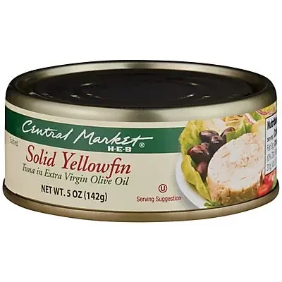 Central Market Solid Yellowfin Tuna In Extra Virgin Olive Oil