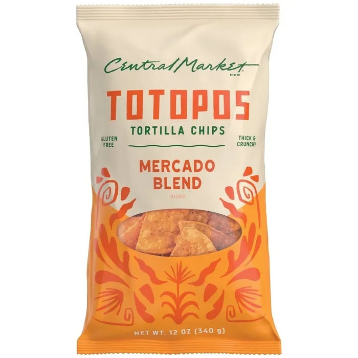 Central Market Totopos Tortilla Chips – Mercado Blend