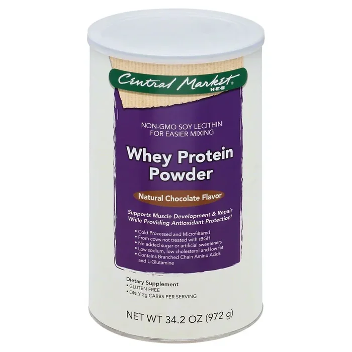 Central Market Whey Protein Powder, Natural Chocolate Flavor