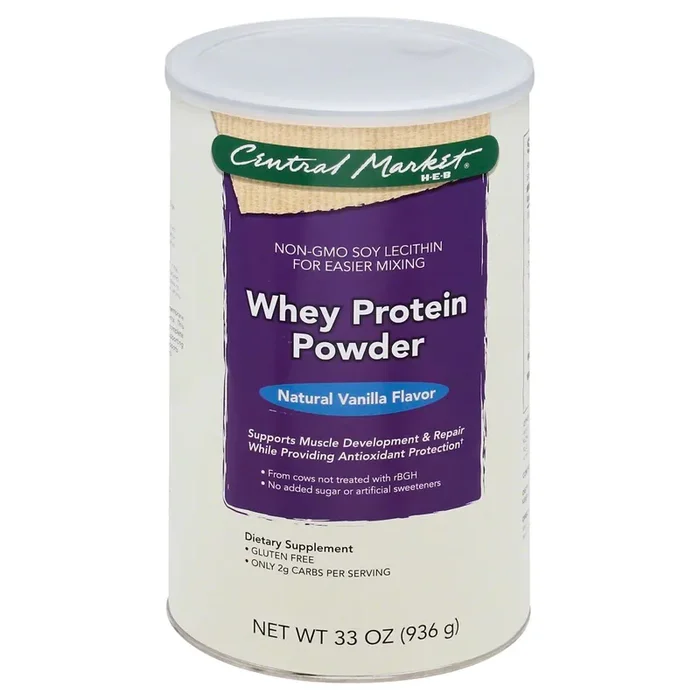 Central Market Whey Protein Powder, Natural Vanilla Flavor