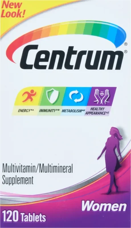 Centrum Women Tablets Multivitamin/Multimineral Supplement 120 Tablets 120 ea