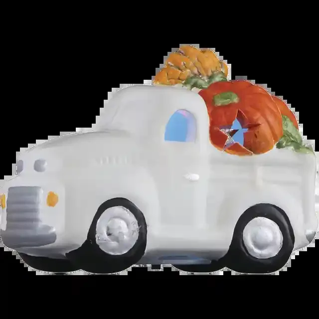 Ceramic Car W Light, 2Asst