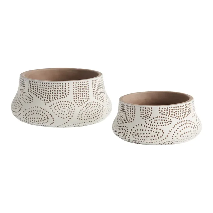 Ceramic Debossed Dots Planter