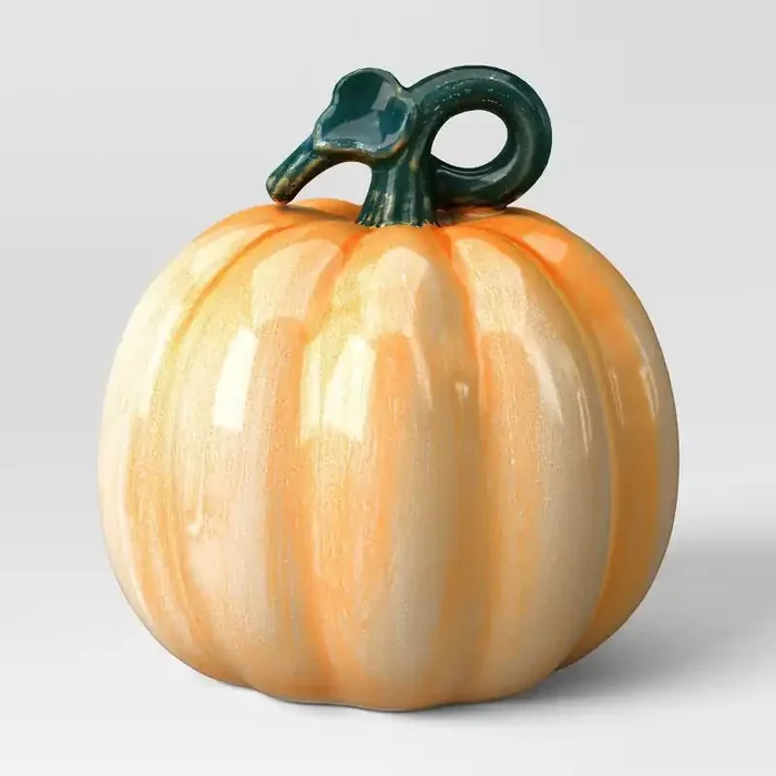 Ceramic Fall Pumpkin Orange – Threshold™