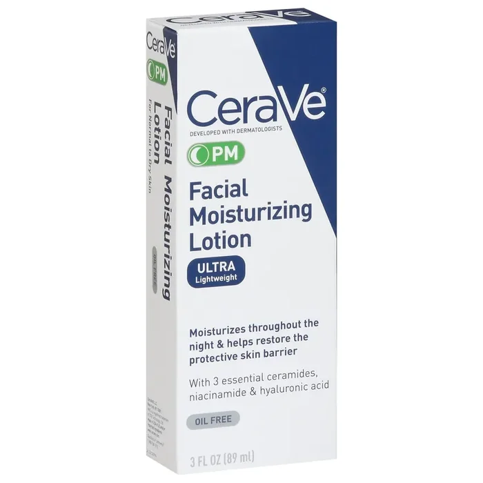 CeraVe Facial Moisturizing Lotion, Nighttime, Oil Free, Ultra Lightweight