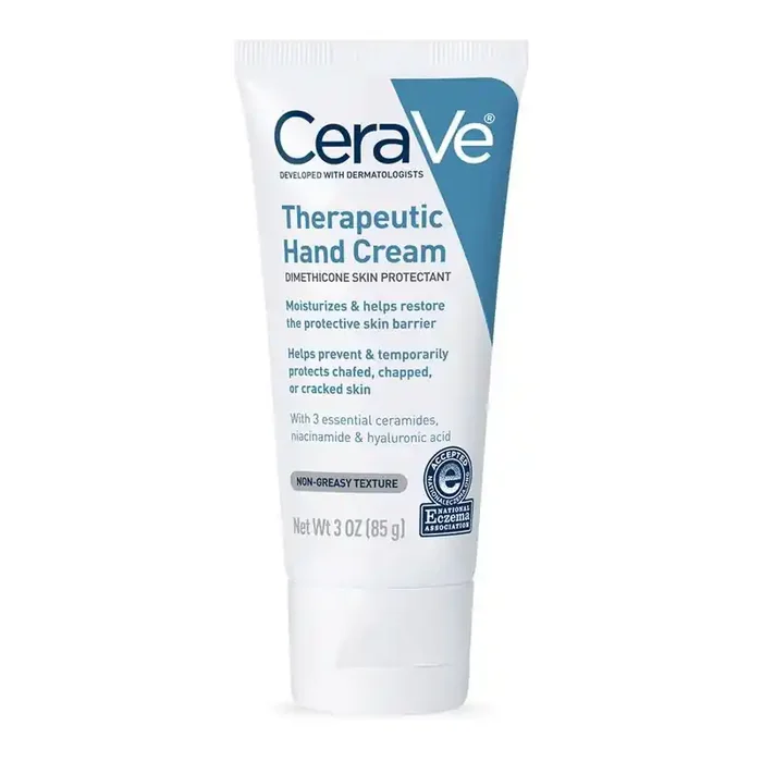 CeraVe Therapeutic Hand Cream for Dry Cracked Hands Unscented – 3oz