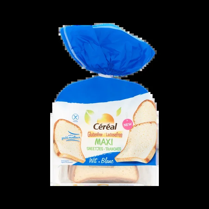 Cereal Gluten free and lactose free white bread slices maxi (at your own risk)