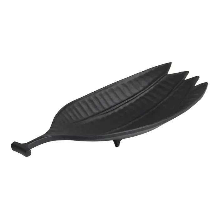 Ceres Black Metal Leaf Tray