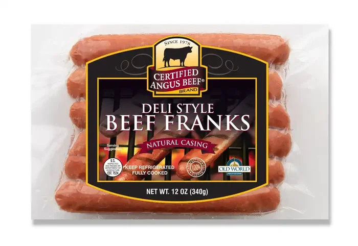 Certified Angus Beef Brand Deli Style Beef Franks, Natural Casing, Angus