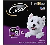 Cesar Classic Loaf In Sauce Beef Flavor Adult Wet Dog Food – 3.5oz/24ct