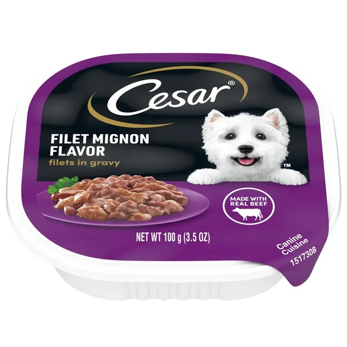 Cesar Filets in Gravy Filet Mignon Flavor Canine Cuisine 3.5 oz