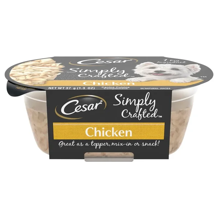 Cesar Simply Crafted™ Chicken Canine Cuisine Complement 1.3 oz. Tub