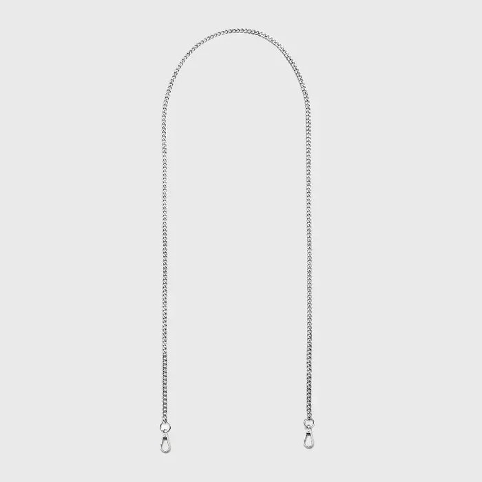 Chain Crossbody Handbag Strap – A New Day™ Silver Lobster Claw Clasp, Zinc Alloy, Solid Pattern, 46.8″ Length