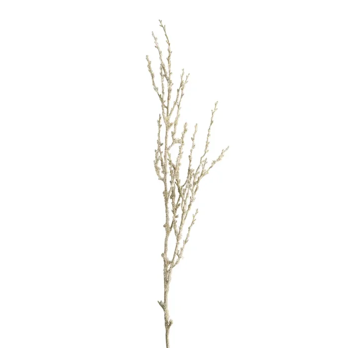 Champagne Gold Faux Wood with Icicles Branch