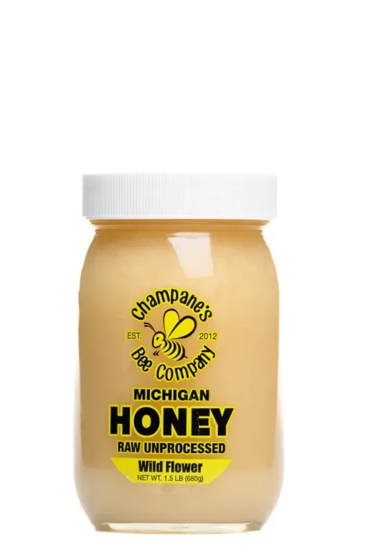 Champanes Bee Company Champane Honey Cream Glass Jar