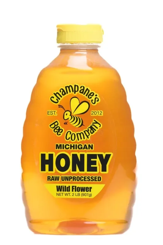 Champanes Bee Company Champane Honey Glass Jar 2LB
