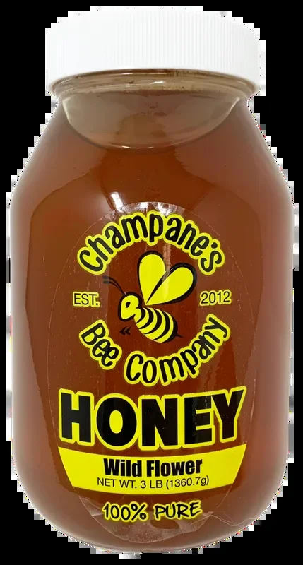 Champanes Bee Company Michigan Honey Glass Jar