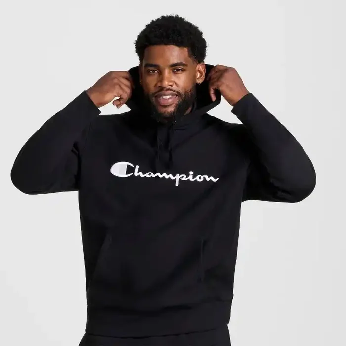 Champion Adult Sizing Iconic Embroidered Hoodie – Black M