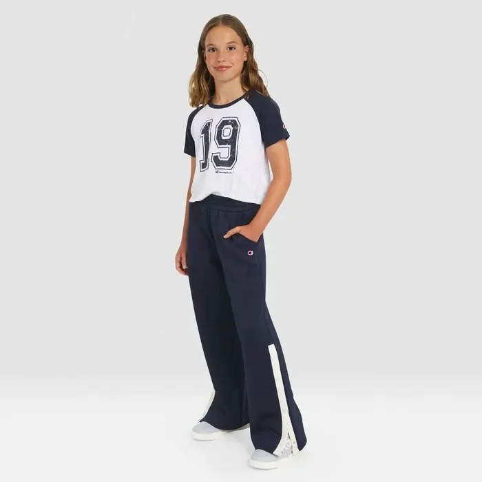 Champion Girls‘ Scuba Track Pants – Dark Navy M