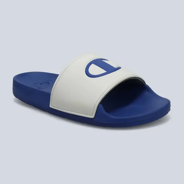 Champion Kids‘ IPO Squish Slide Sandals – Blue/White 2