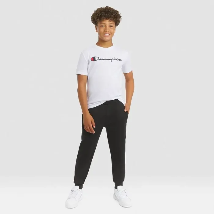 Champion Kids‘ Signature Fleece Jogger Pants – Black M