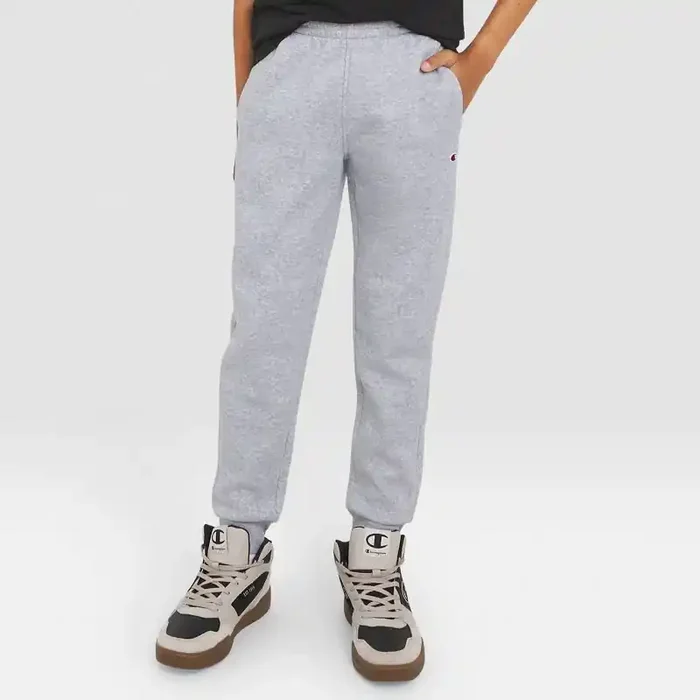 Champion Kids‘ Signature Fleece Jogger Pants – Heather Gray L