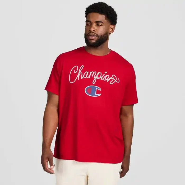 Champion Men‘s Graphic T-Shirt – Red L