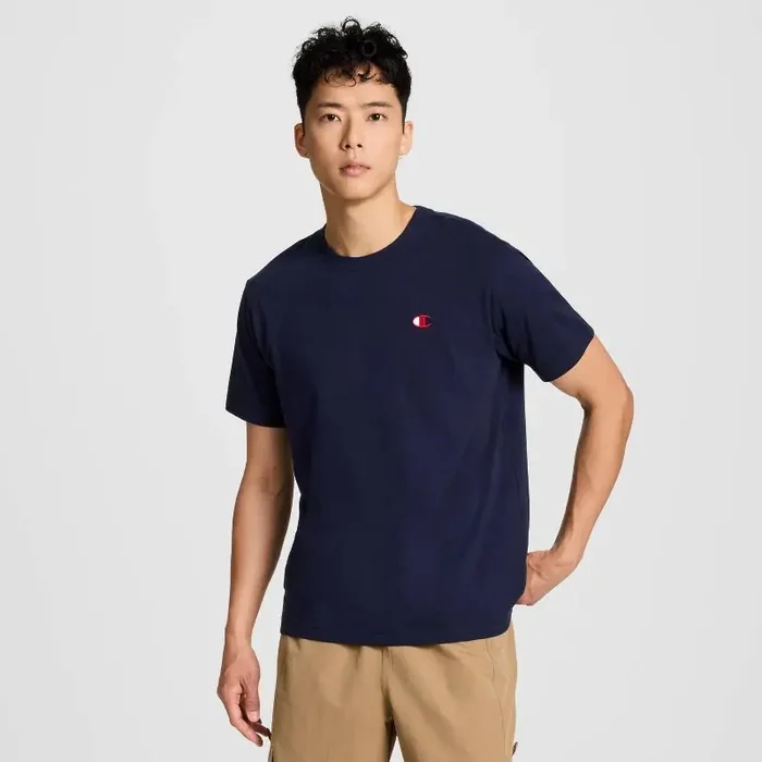 Champion Men‘s Iconic T-Shirt – Navy S