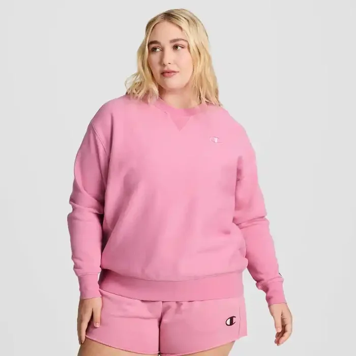 Champion Women‘s Fleece Pullover Sweatshirt – Pink M