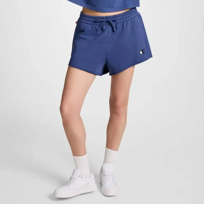 Champion Women‘s French Terry Pull-On Shorts – Blue XXL