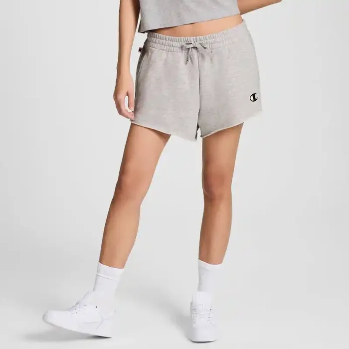 Champion Women‘s French Terry Pull-On Shorts – Heather Gray XXL