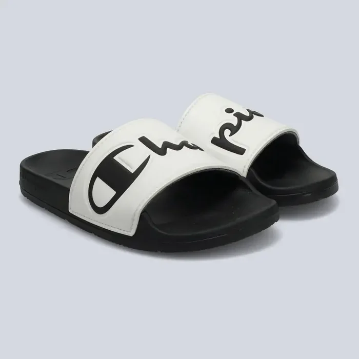 Champion Women‘s IPO Squish Slide Sandals – Black/White 7