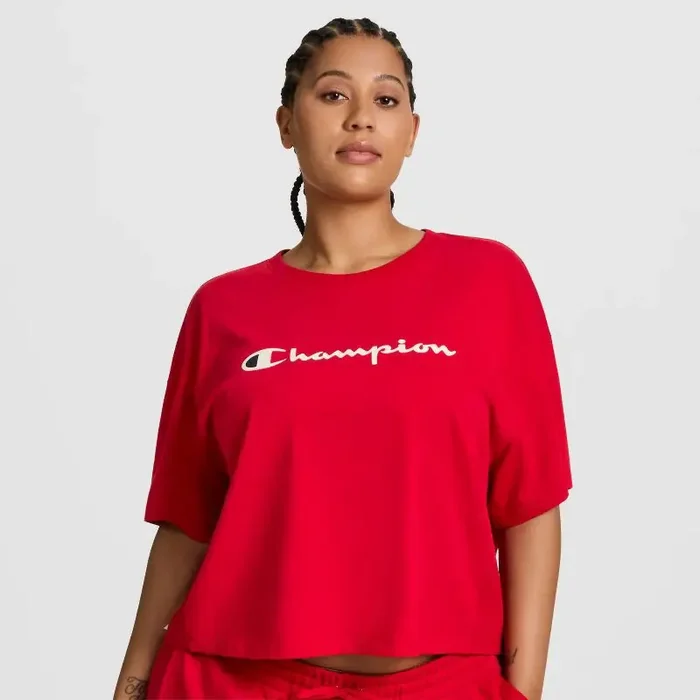 Champion Women‘s Short Sleeve T-Shirt – Red XL