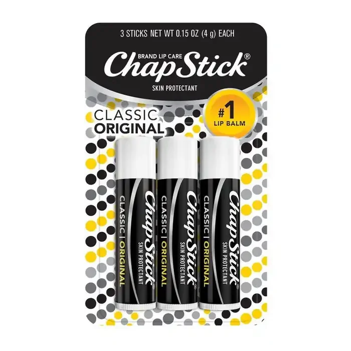 Chapstick Classic Lip Balm – Original – 3ct/0.45oz