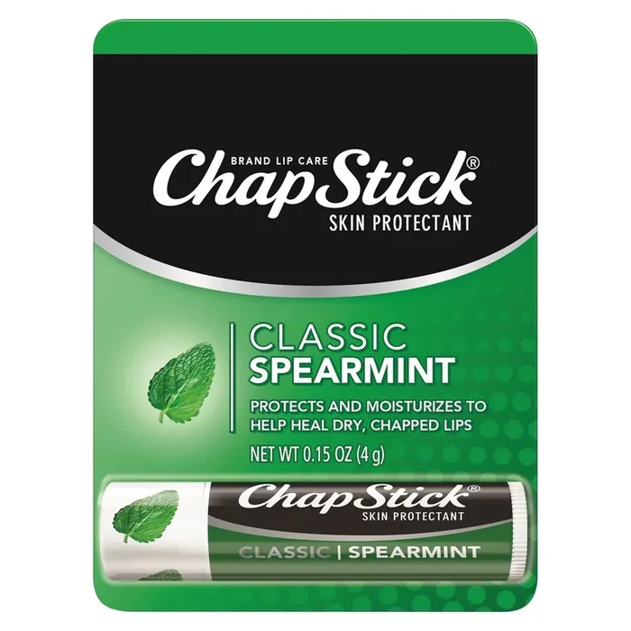 ChapStick Classic Spearmint Lip Balm Tubes, Father‘s Day Gift – 0.15 Oz x 12