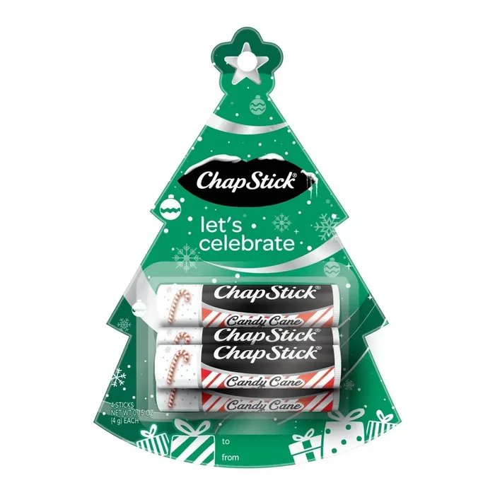 Chapstick Holiday Tree Lip Balm – 4ct