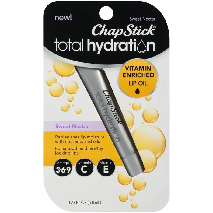 Chapstick Total Hydration Vitamin Enriched Lip Oil – Sweet Nectar Flavor