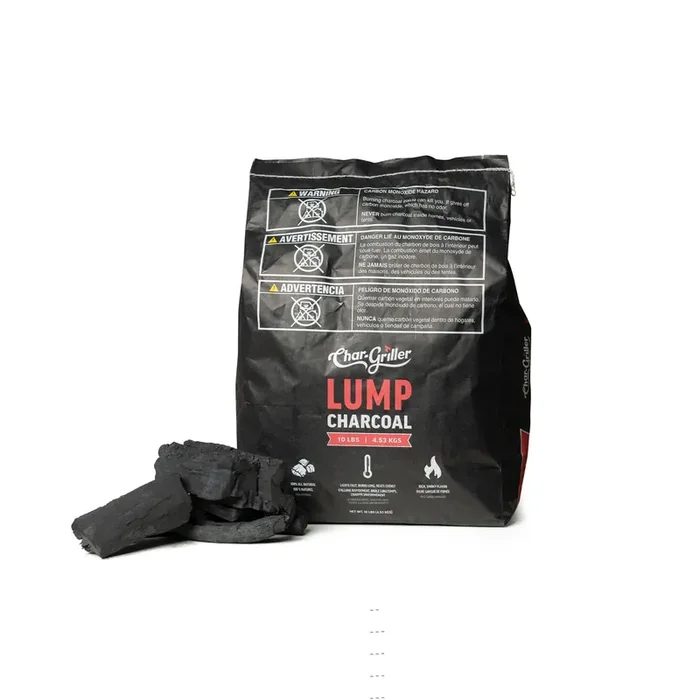 Char-Griller 10 Pound(s) Clean smoke infused Lump charcoal