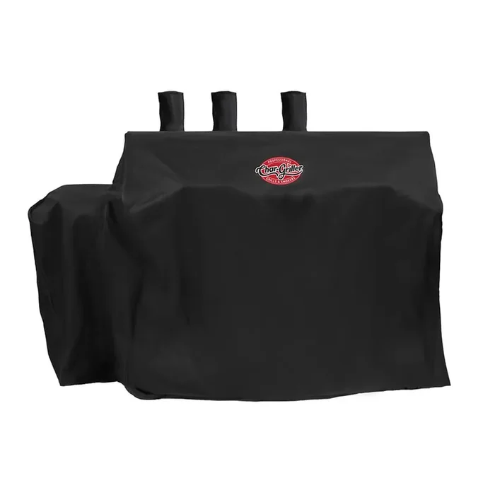Char-Griller Duo Grill Cover 62-in W x 50-in H Black Gas Grill Cover