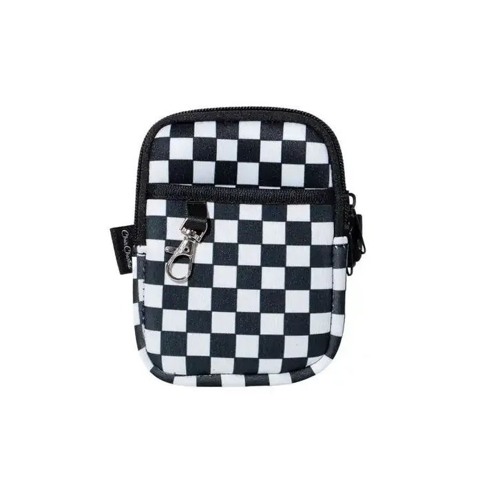 CharCharms Check Pouch White/Black