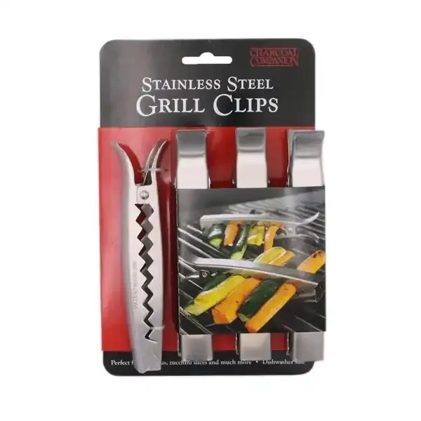 Charcoal Companion Stainless Grill Clips