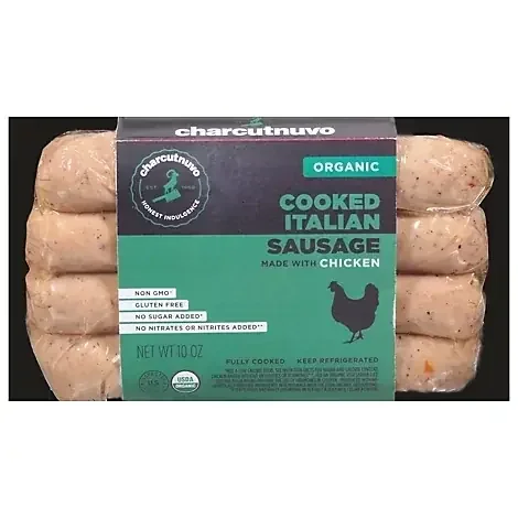 Charcutnuvo Sausage Chicken Italian Organic – 10 OZ