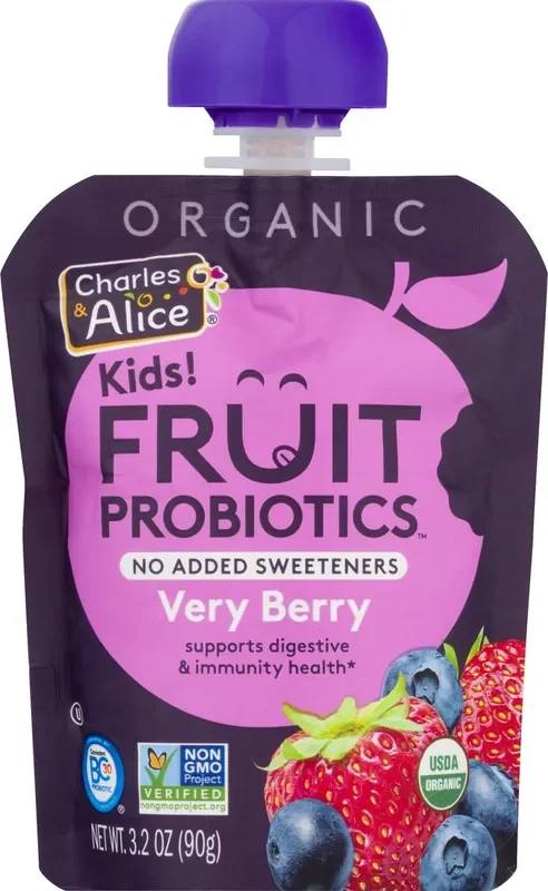 Charles & Alice Kids! Organic Very Berry Fruit Probiotics 3.2 oz