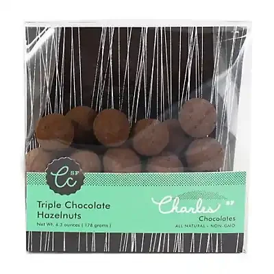 Charles Chocolates Chocolate Triple Hazelnuts Bar