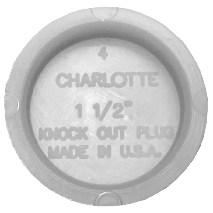 Charlotte Pipe 1-1/2-in PVC DWV Test Cap – Spigot Connection, Schedule 40, NSF Safety Listed