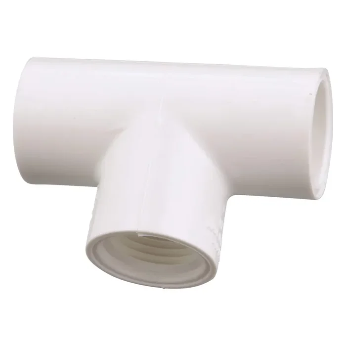 Charlotte Pipe 1-1/2-in. x 3/4-in. White PVC Reducing Tee for Pressure Applications – NSF Safety Listed
