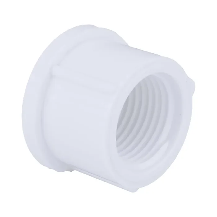Charlotte Pipe 1-in Schedule 40 PVC Female Cap – White (NSF Safety Listed)